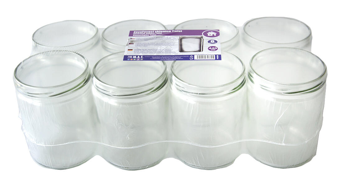 sklenice zavařovací  440ml TWIST 82 (8ks) 1.92 Kg MTA MAXMIX Sklad14 743035