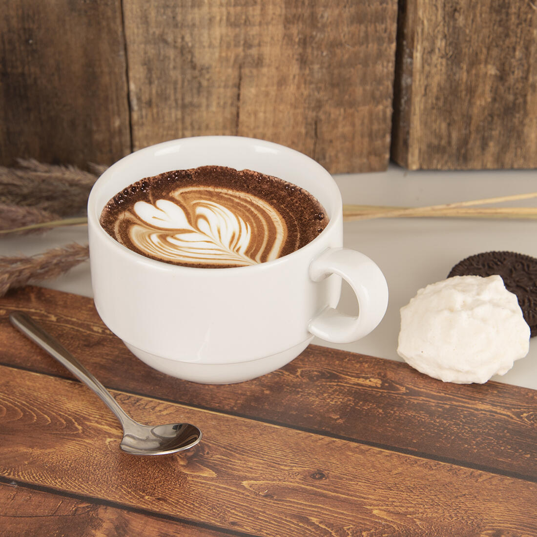 hrnek 180ml MONA Tonda porcelánový BÍ 0.19 Kg MTA MAXMIX Sklad14 282226