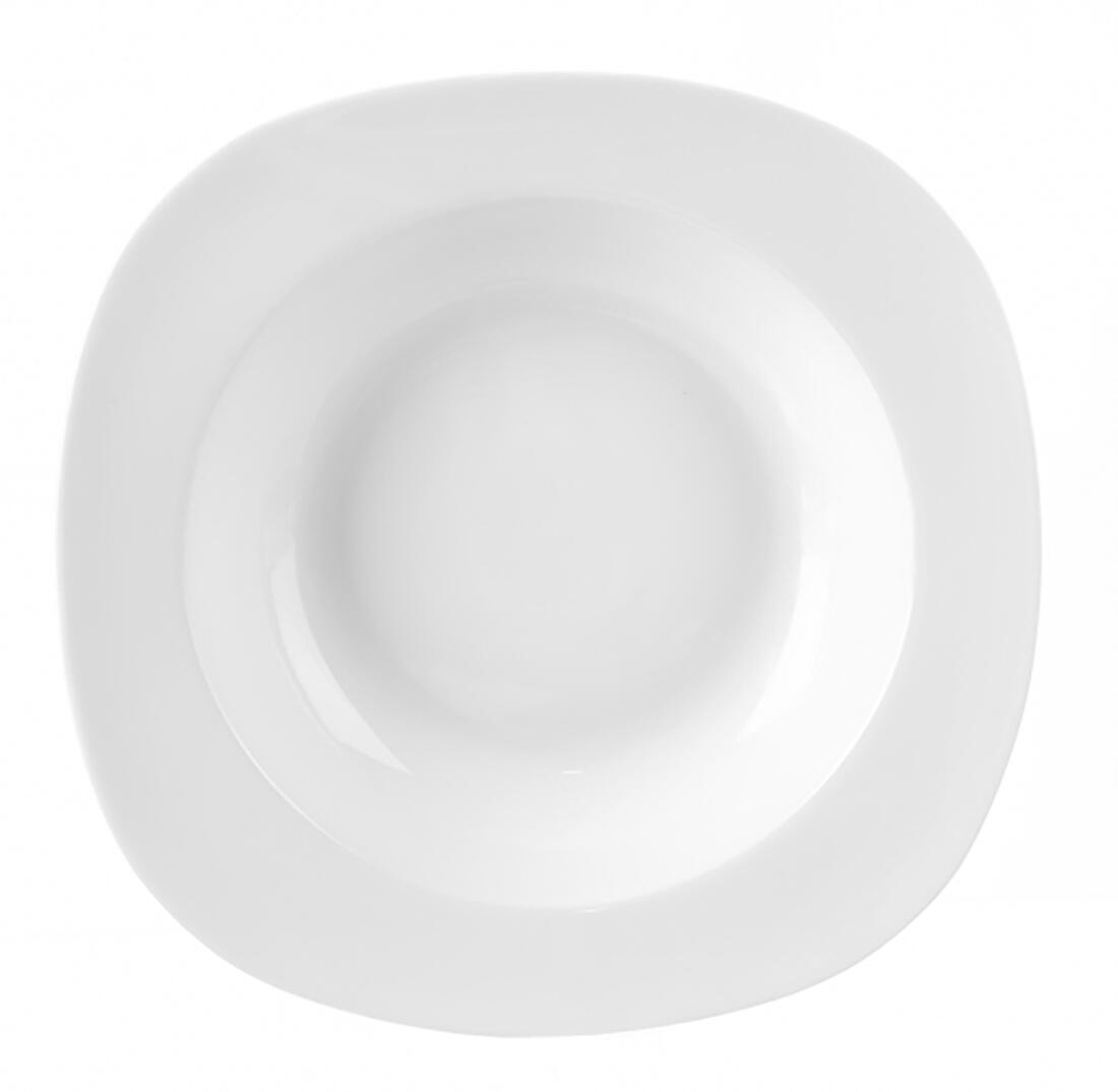 talíř hluboký 21cm MONA porcelánový BÍ 0.34 Kg MTA MAXMIX Sklad14 282229