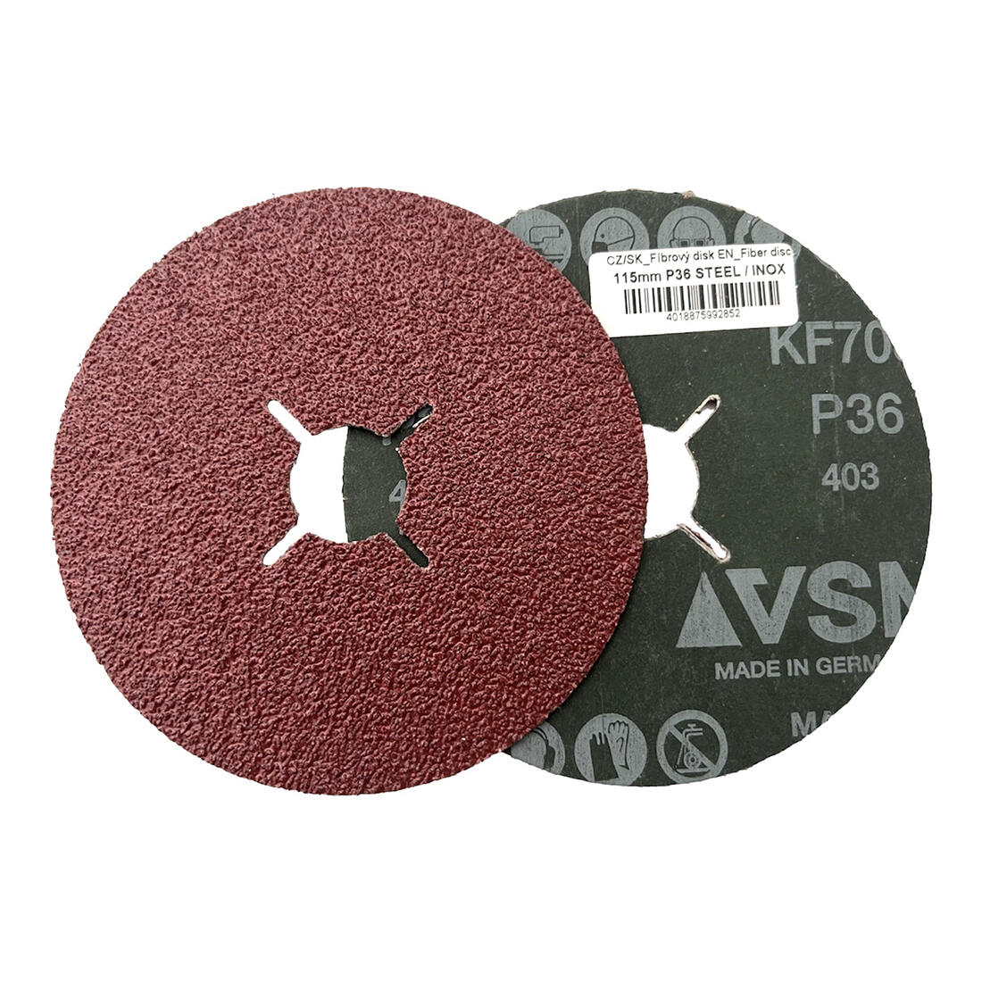 plátno fibrové do úhl.brusek 115mm zr. 40 0.02 Kg MTA MAXMIX Sklad14 530607