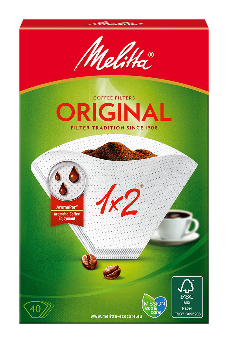 filtry na kávu velikost 2 (40ks) MELITTA original 0.06 Kg MAXMIX Sklad14 824615 132