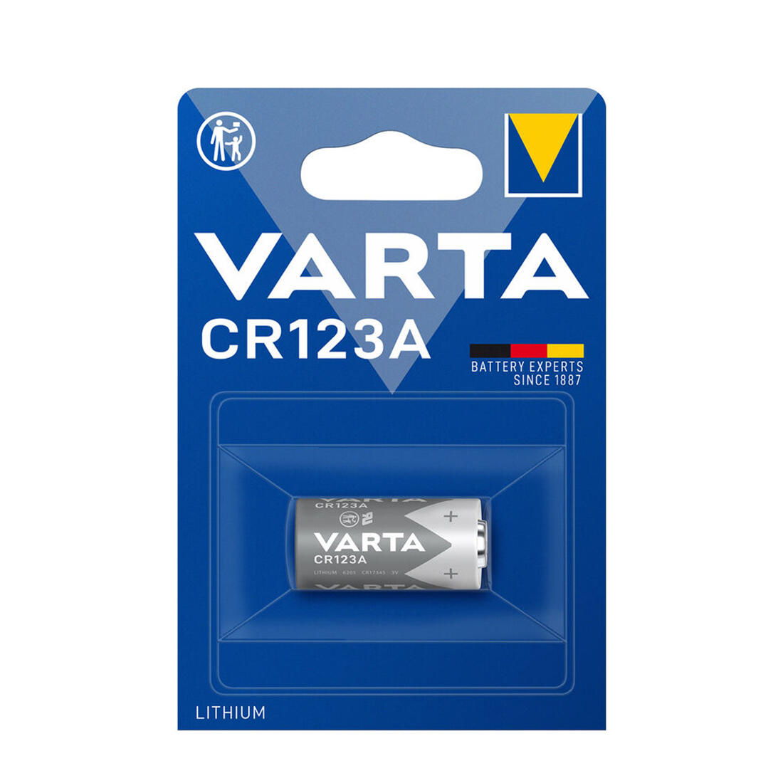 baterie CR123A lithiová VARTA 0.02 Kg MTA MAXMIX Sklad14 129186