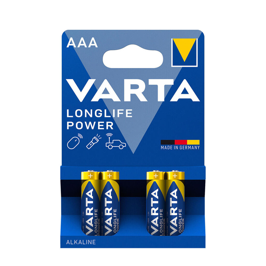 baterie mikrotužková AAA LR03 alkalická Longlife Power (4ks) VARTA 0.01 Kg MTA MAXMIX Sklad14 129195