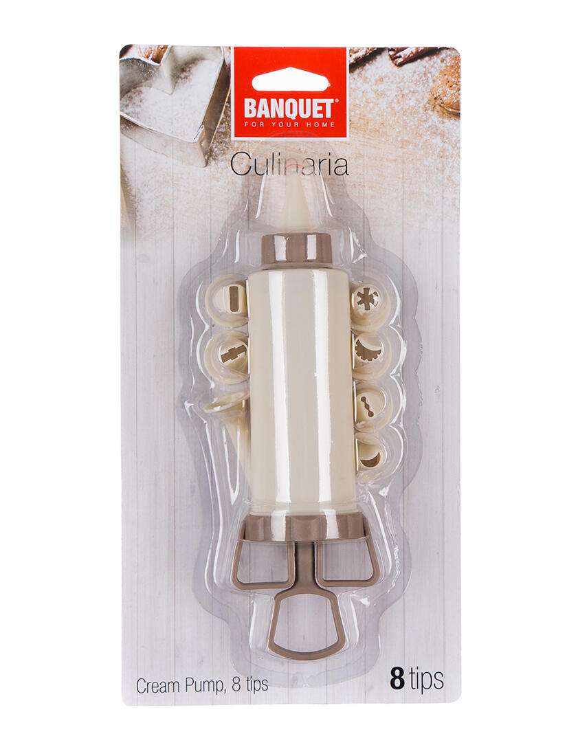 zdobička na cukroví píst.20cm, pr.5cm, 8 nástavců, CULINARIA, PH 0.08 Kg MTA MAXMIX Sklad14 368384