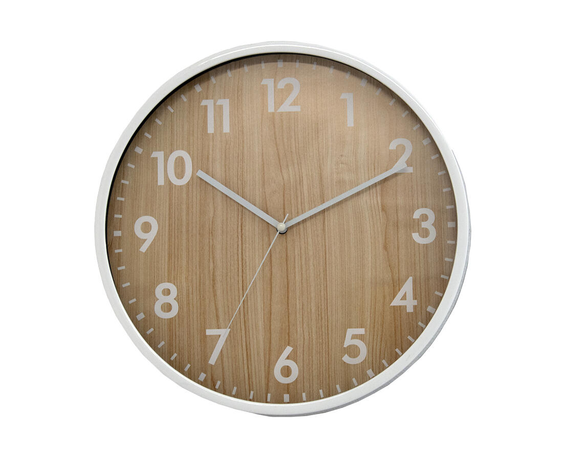 hodiny nástěnné pr.30,5cm,PH,sklo,kov BÍ/imitace dřeva 0.46 Kg MAXMIX Sklad14 615020 23