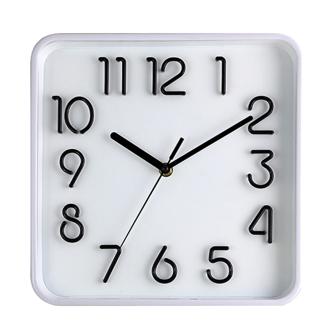 hodiny nástěnné 25,3x25,3cm,3D ciferník,PH,sklo,kov BÍ 0.5 Kg MTA MAXMIX Sklad14 615022