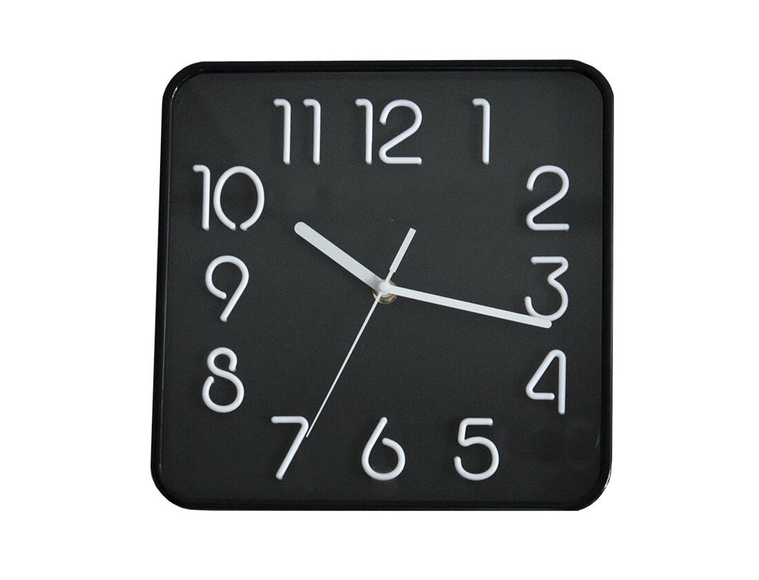 hodiny nástěnné 25,3x25,3cm,3D ciferník,PH,sklo,kov ČER 0.5 Kg MAXMIX Sklad14 615024 85