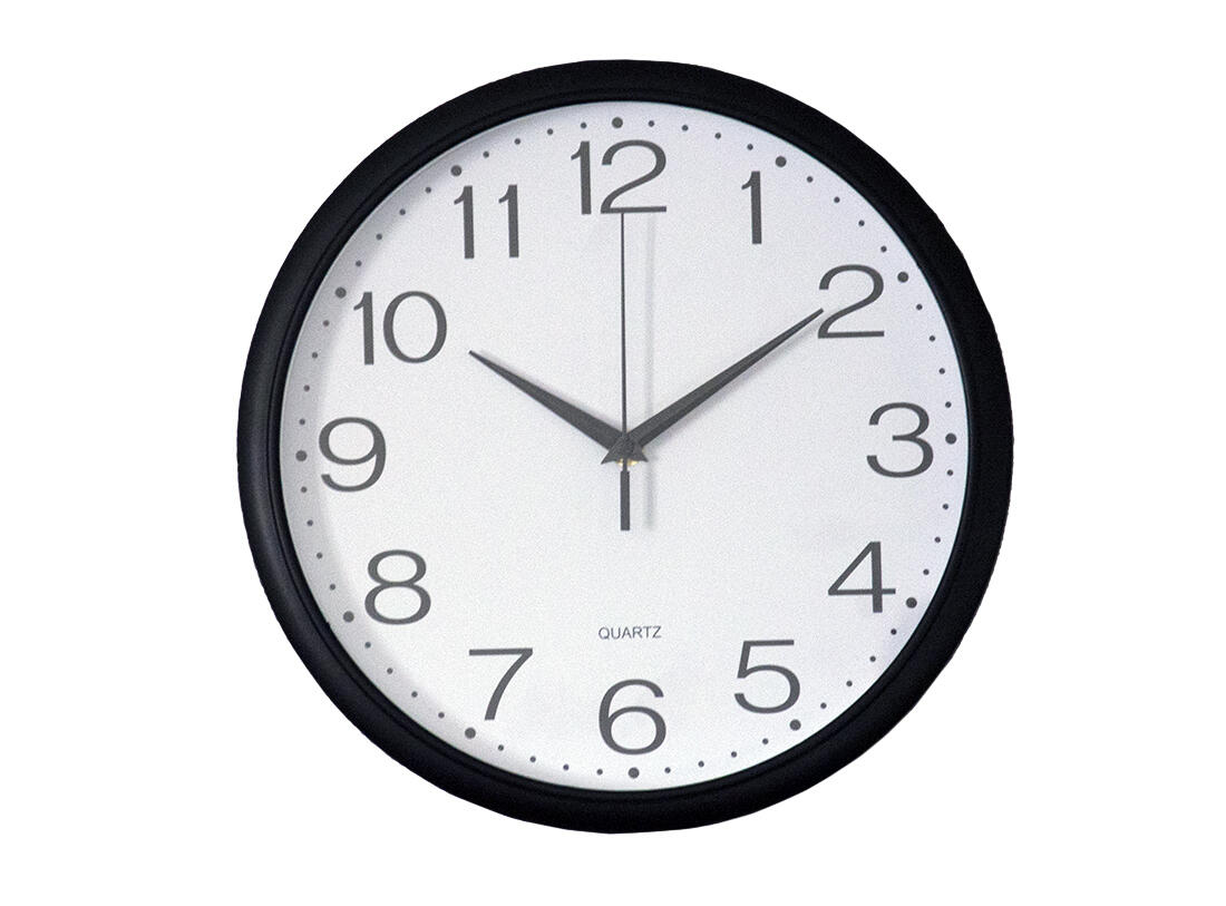 hodiny nástěnné pr.30cm,PH,sklo,kov ČER/BÍ 0.5 Kg MAXMIX Sklad14 615025 125