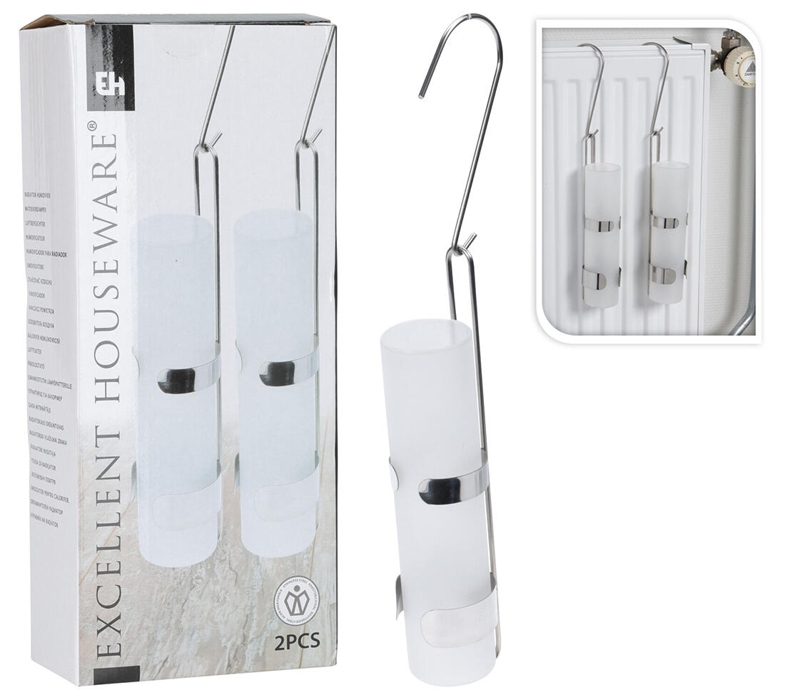 odpařovač na radiátor kulatý 325ml, sklo/nerez (2ks) 0.44 Kg MTA MAXMIX Sklad14 386724