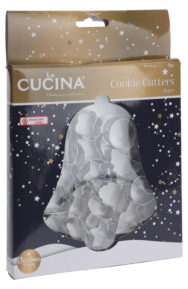 vykraj.cukroví vánoční sada 16díl.nerez mix 0.06 Kg MTA MAXMIX Sklad14 386727