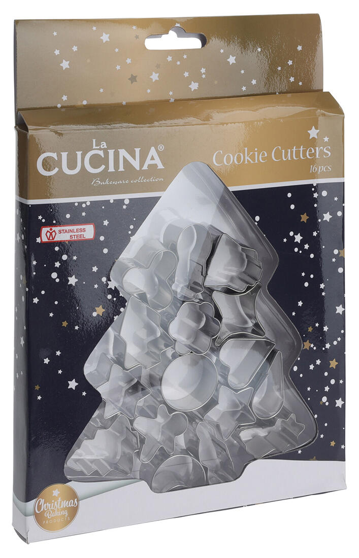 vykraj.cukroví vánoční sada 16díl.nerez mix 0.06 Kg MTA MAXMIX Sklad14 386727