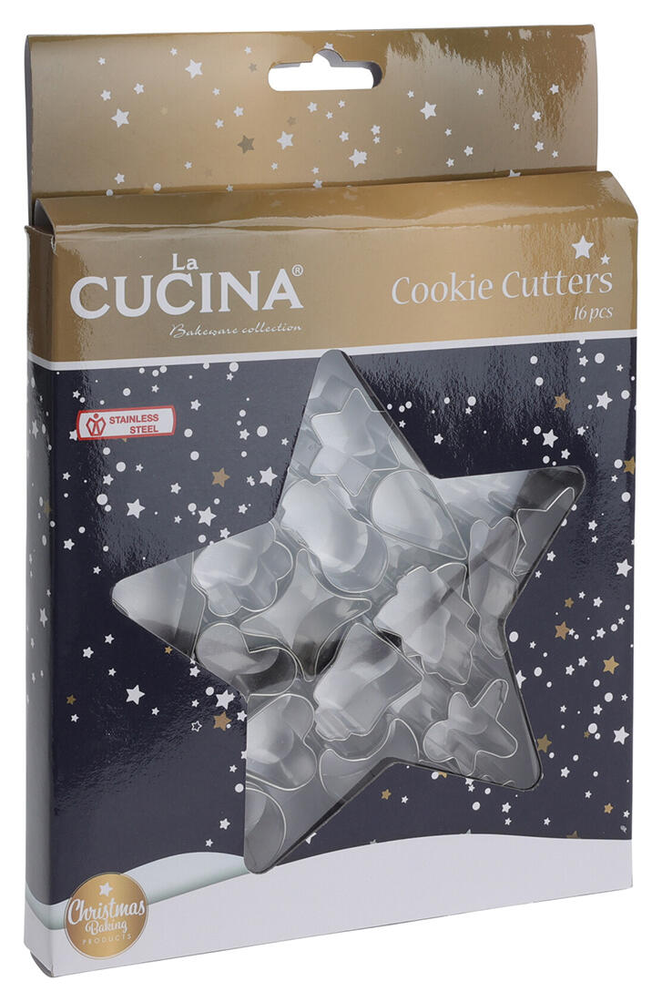 vykraj.cukroví vánoční sada 16díl.nerez mix 0.06 Kg MTA MAXMIX Sklad14 386727