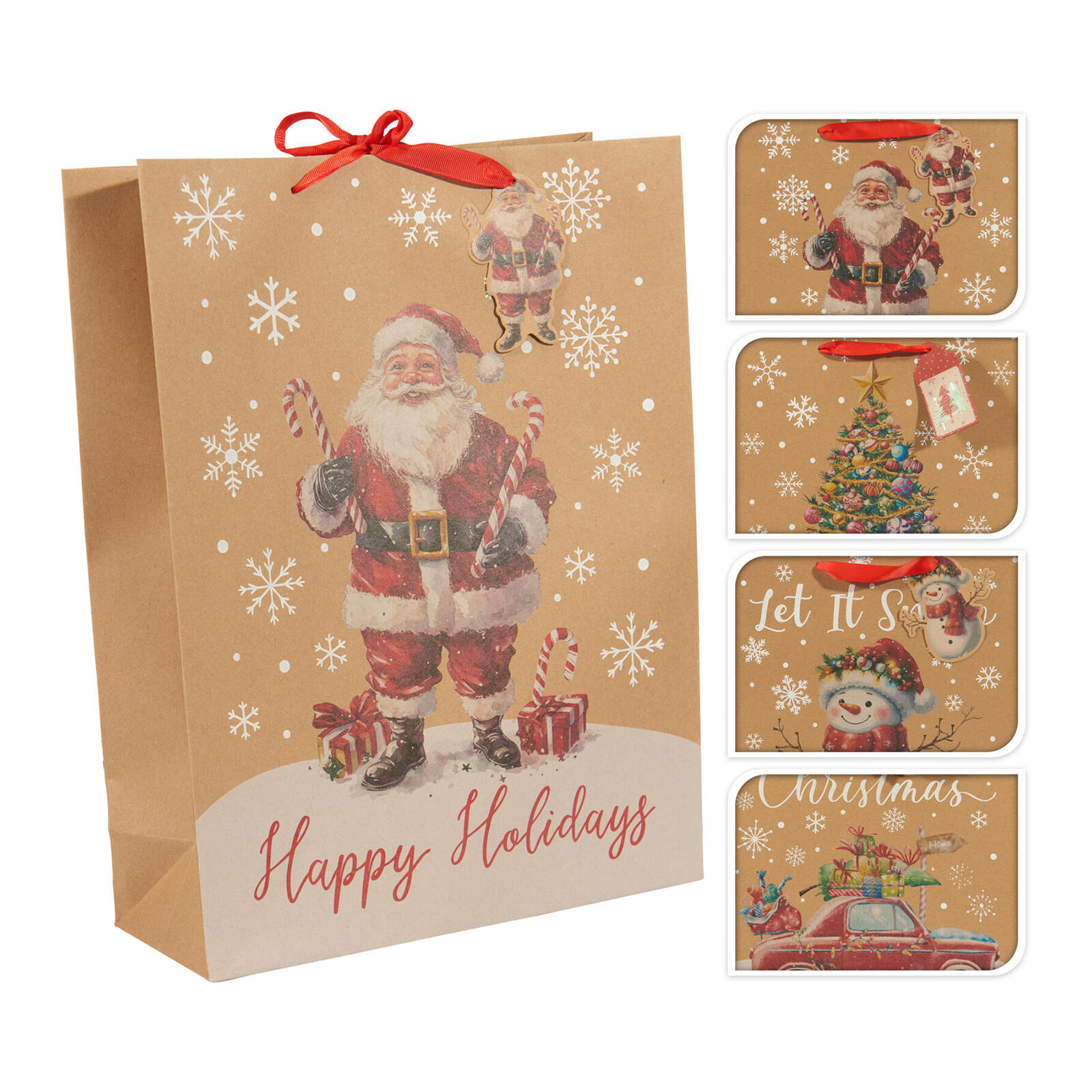 taška dárková 40x30x12cm (XL) VÁNOČNÍ BÉŽ mix dekorů 0.11 Kg MTA MAXMIX Sklad14 386753 8720573326841