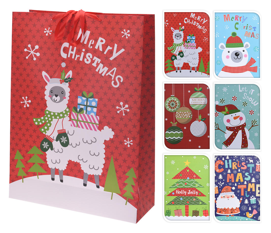 taška dárková 72x50x18cm (MAXI) VÁNOČNÍ mix dekorů 0.31 Kg MTA MAXMIX Sklad14 386754