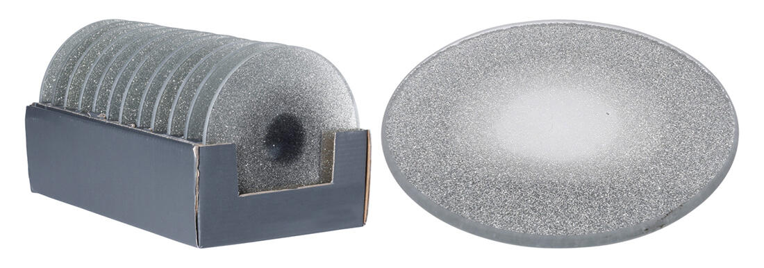 svícen podložka sklo/glitter pr.15cm 0.13 Kg MTA MAXMIX Sklad14 386755