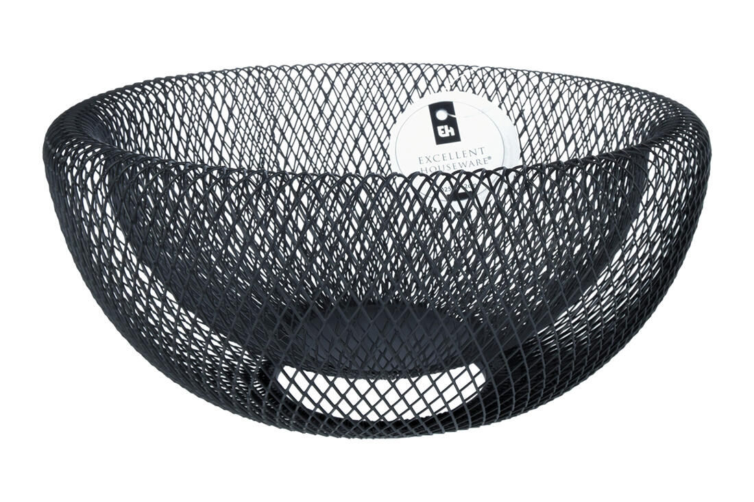 košík pr.25x12cm kovový, ČER 0.3Kg MAT MAXMIX Sklad14 386779