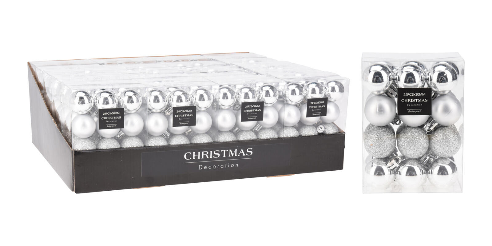 ozdoba vánoční KOULE pr.3cm STŘ mix (24ks) 0.05 Kg MTA MAXMIX Sklad14 386780