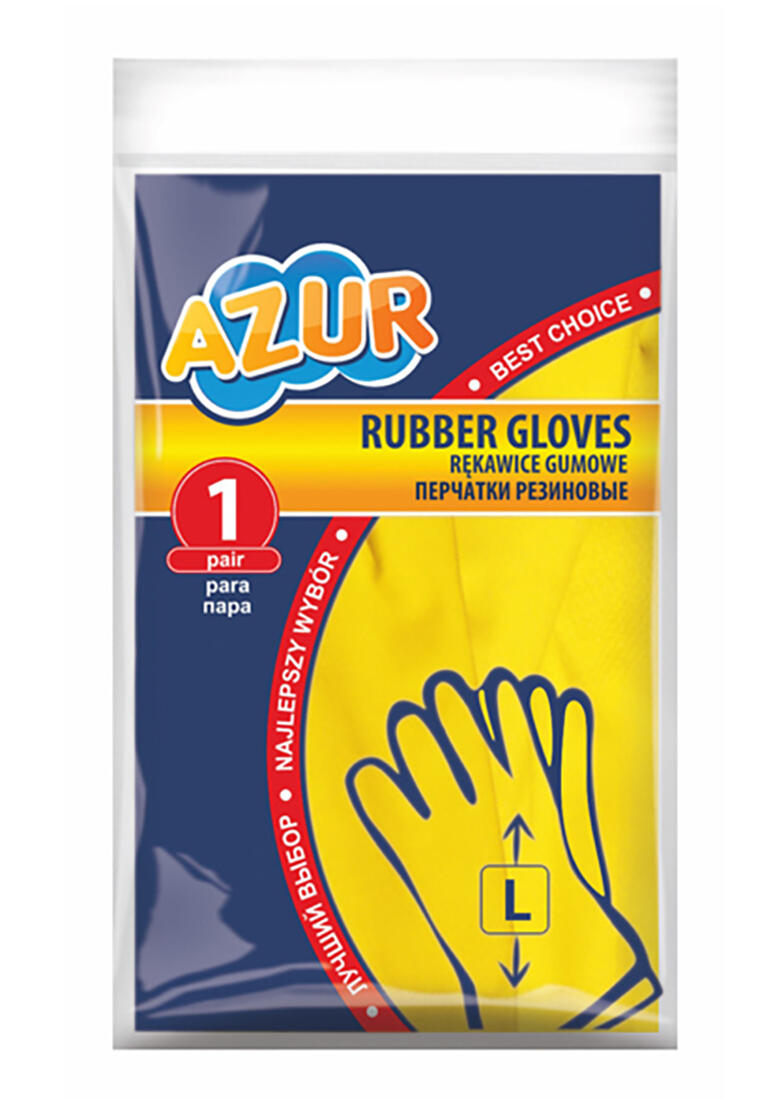 rukavice úklidové AZUR vel. L latexové 0.01 Kg MTA MAXMIX Sklad14 394339 5903355005995