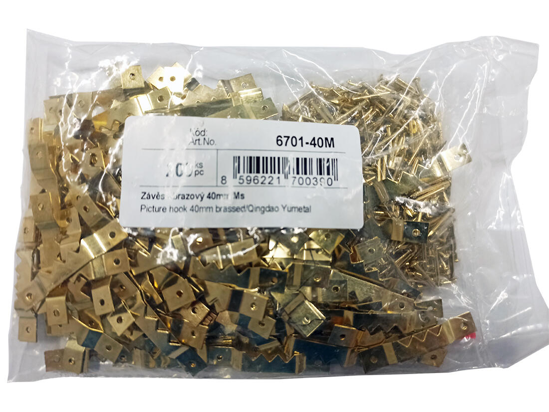 závěs obrazový 40mm Ms (200ks) 0.31 Kg MTA MAXMIX Sklad14 458595