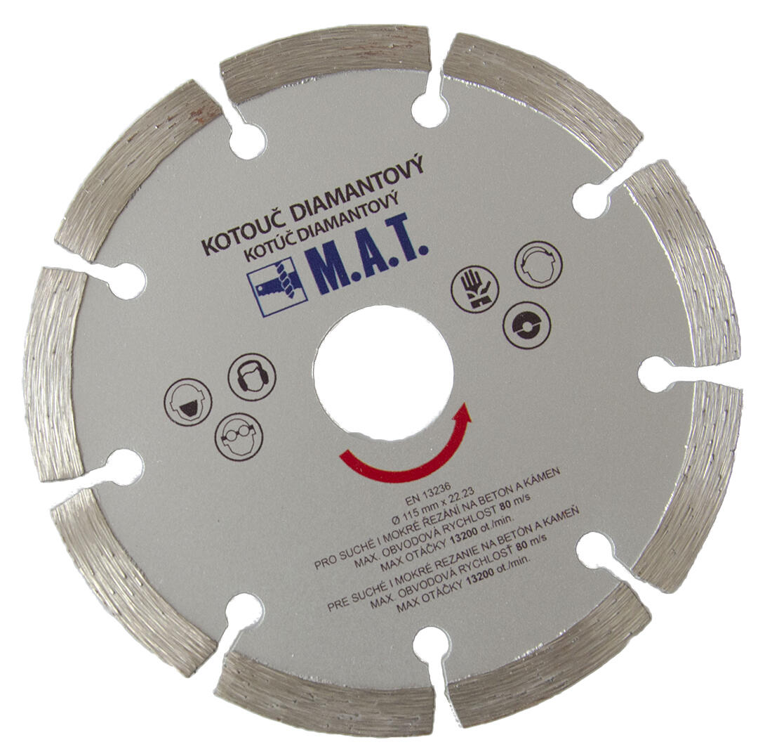 kotouč diamantový 125 segmentový 0.15Kg MAT MAXMIX Sklad14 556863
