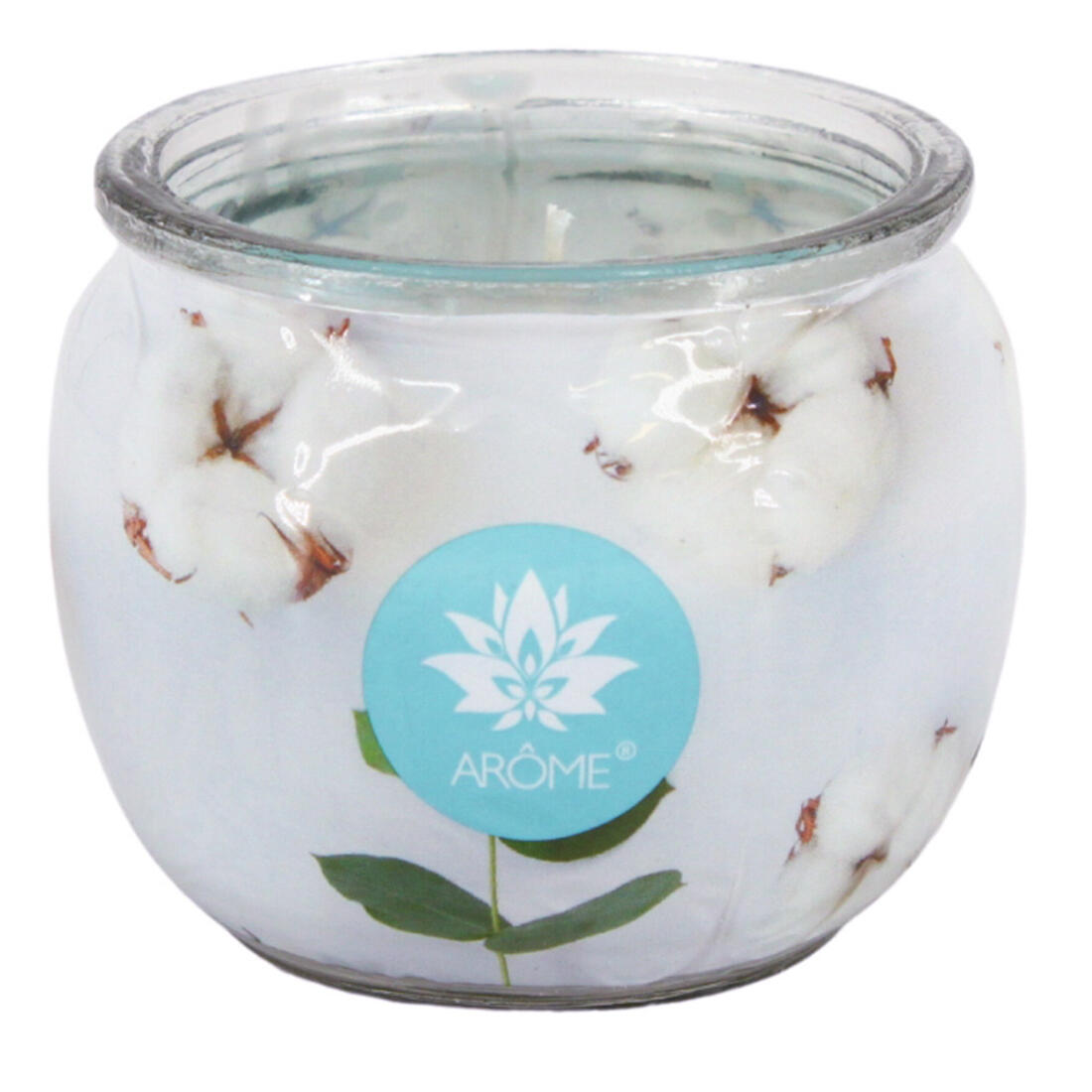 svíčka vonná sklo ČERSTVÁ BAVLNA 90g (hoří 22hod) 0.09 Kg MTA MAXMIX Sklad14 399589