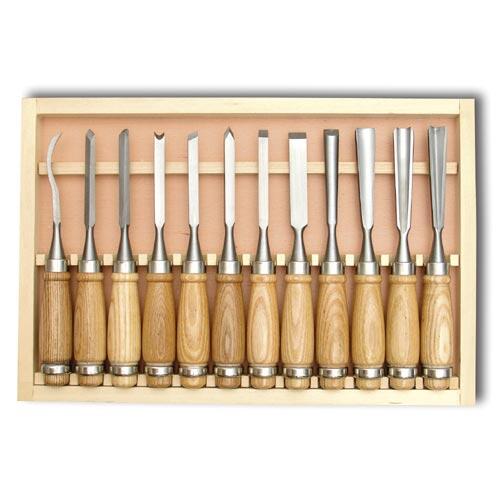 dláto řezbářské sada 12díl., dřev.kazeta 1.4 Kg MTA MAXMIX Sklad14 556956