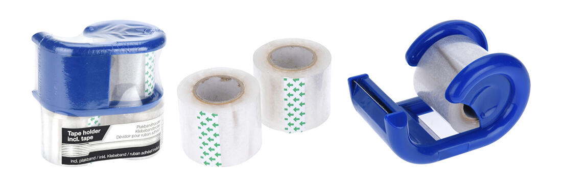 držák pásky 10x5x6,2cm s trhací hranou + 3x páska 3,8mx2,5cm 0.15 Kg MTA MAXMIX Sklad14 386813