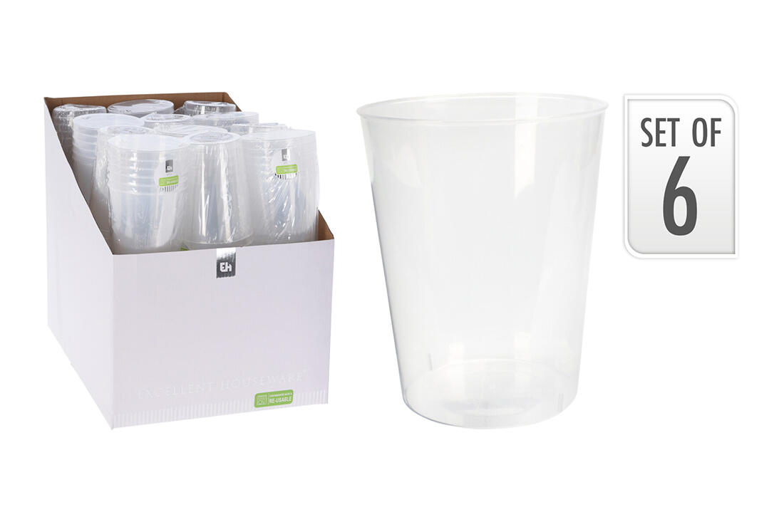 sklenice/kelímek 500ml PH TRA (6ks) 0.11Kg MAT MAXMIX Sklad14 386820
