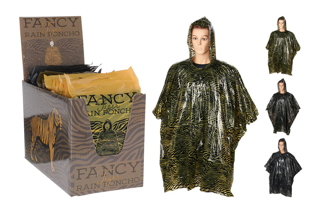 pláštěnka pončo pro dospělé PE vzor SAFARI mix 0.04 Kg MTA MAXMIX Sklad14 386838