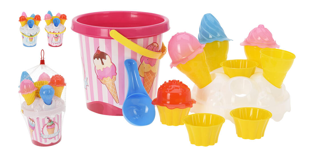 sada na písek dětská VĚDRO ZMRZLINKA + příslušenství PH mix barev 0.22 Kg MTA MAXMIX Sklad14 386841