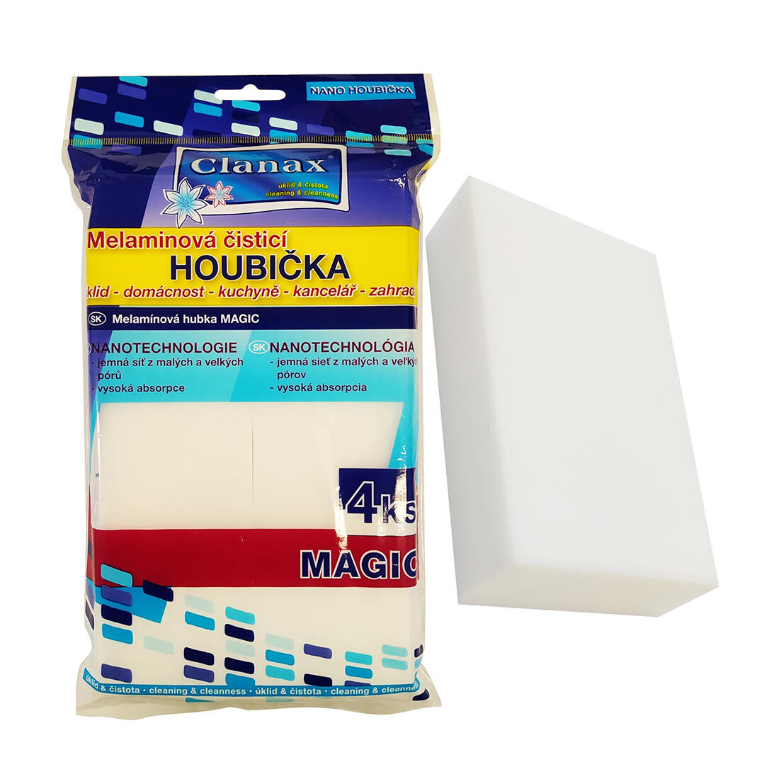 houbička NANO 10x6x2,5cm melamin (4ks) 0.01 Kg MTA MAXMIX Sklad14 280113