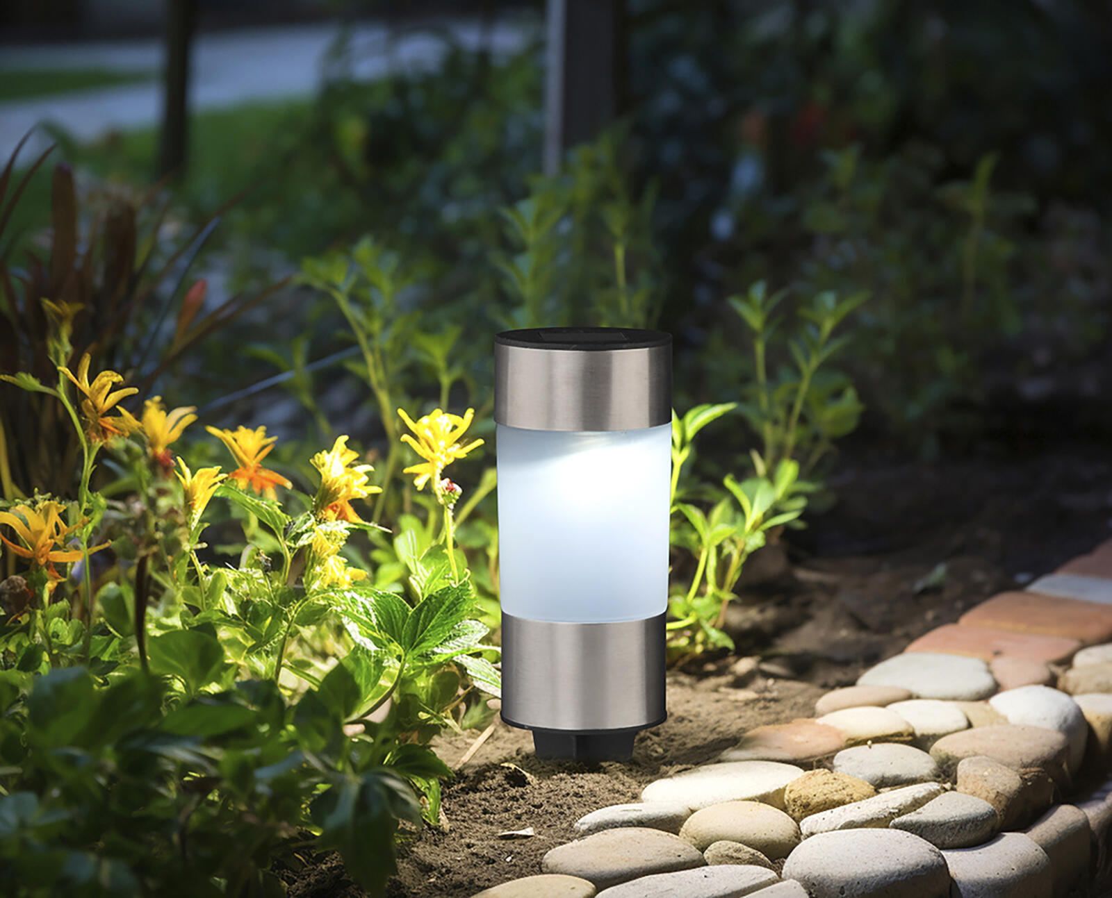 lampa solární pr. 6cm, v.23cm, 1LED, PH/nerez 0.09 Kg MTA MAXMIX Sklad14 797459