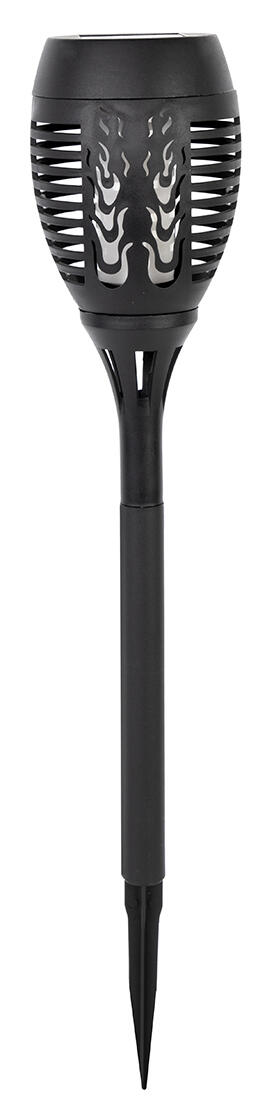 lampa solární pr. 9,5cm, v.50cm, 12LED, PH ČER 0.16Kg MAT MAXMIX Sklad14 797465
