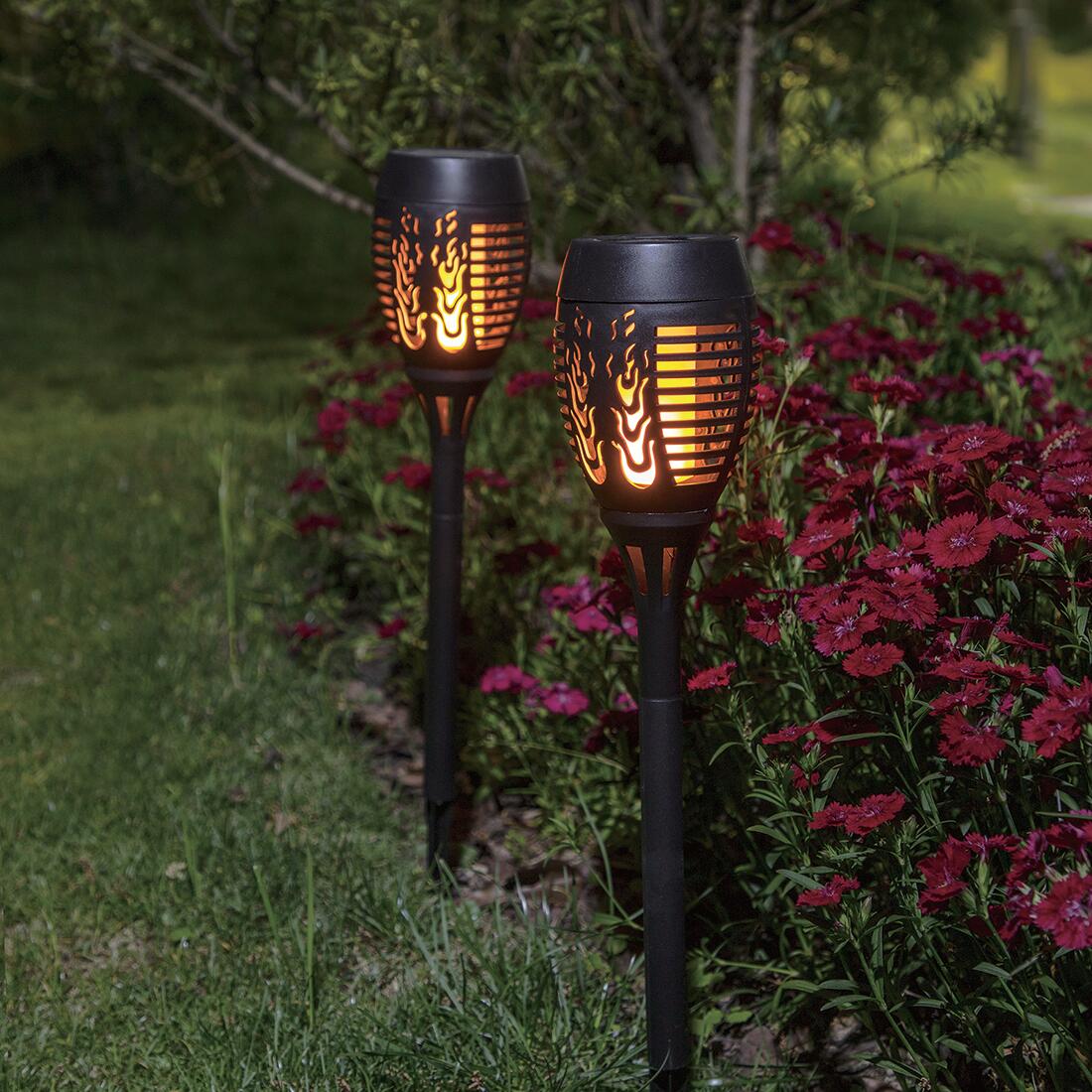 lampa solární pr. 9,5cm, v.50cm, 12LED, PH ČER 0.16 Kg MTA MAXMIX Sklad14 797465