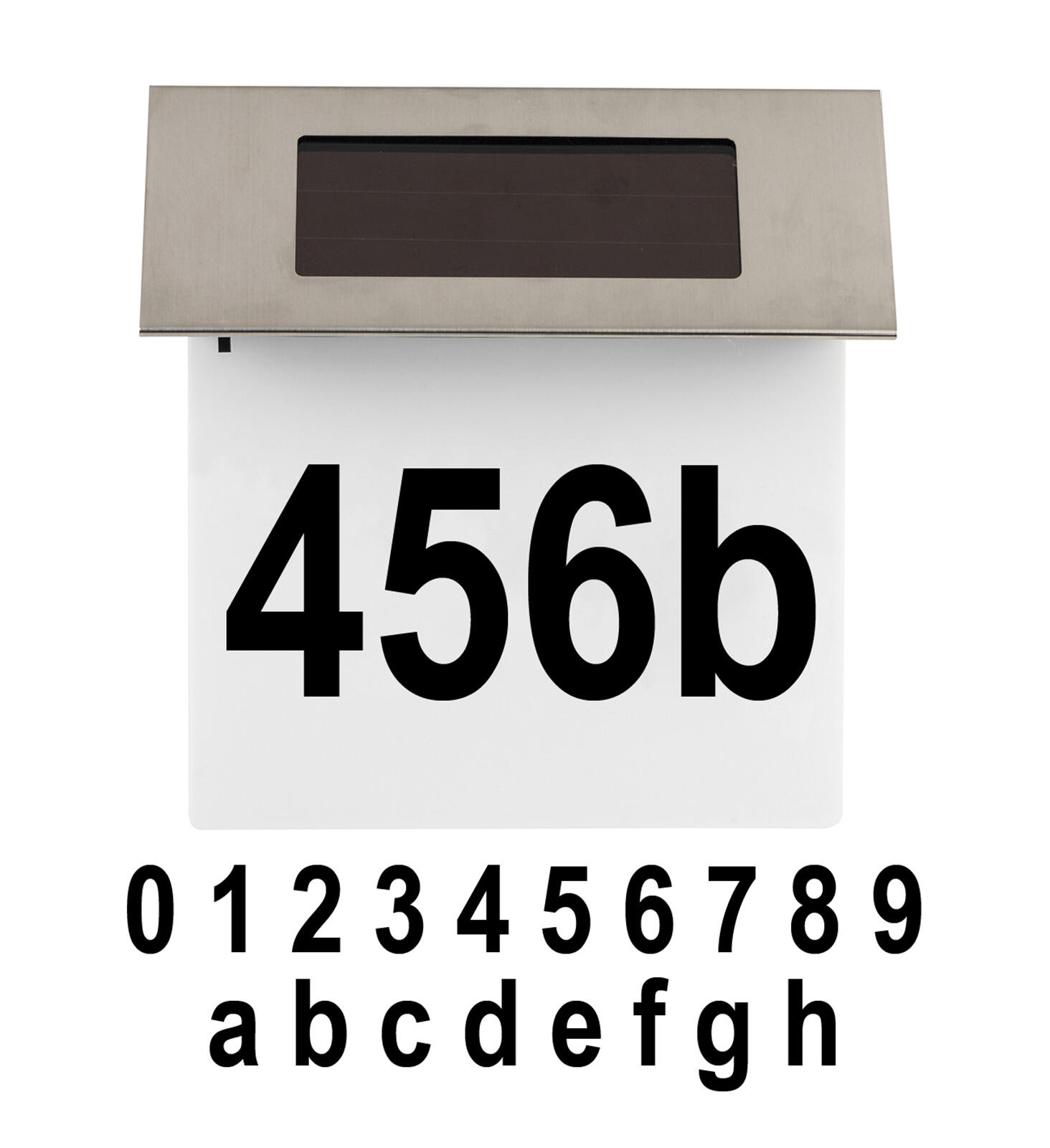 číslo domu LED solární 18,5x19x5,2cm 4LED nerez/PH 0.2 Kg MTA MAXMIX Sklad14 797473