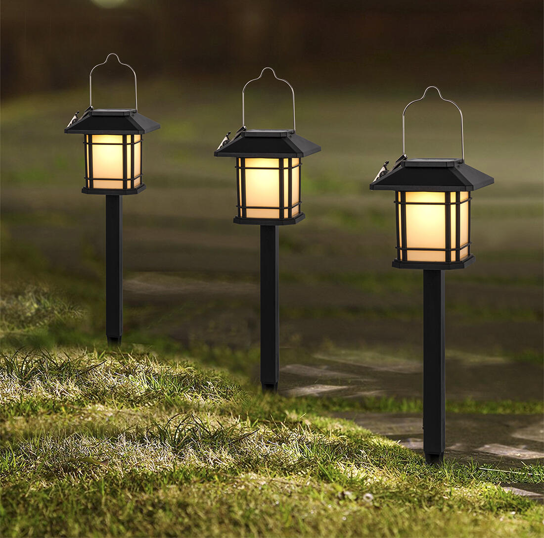 lampa solární lucerna pr. 10,5cm v.40cm, 12LED, nerez/PH ČER 0.15 Kg MTA MAXMIX Sklad14 797475