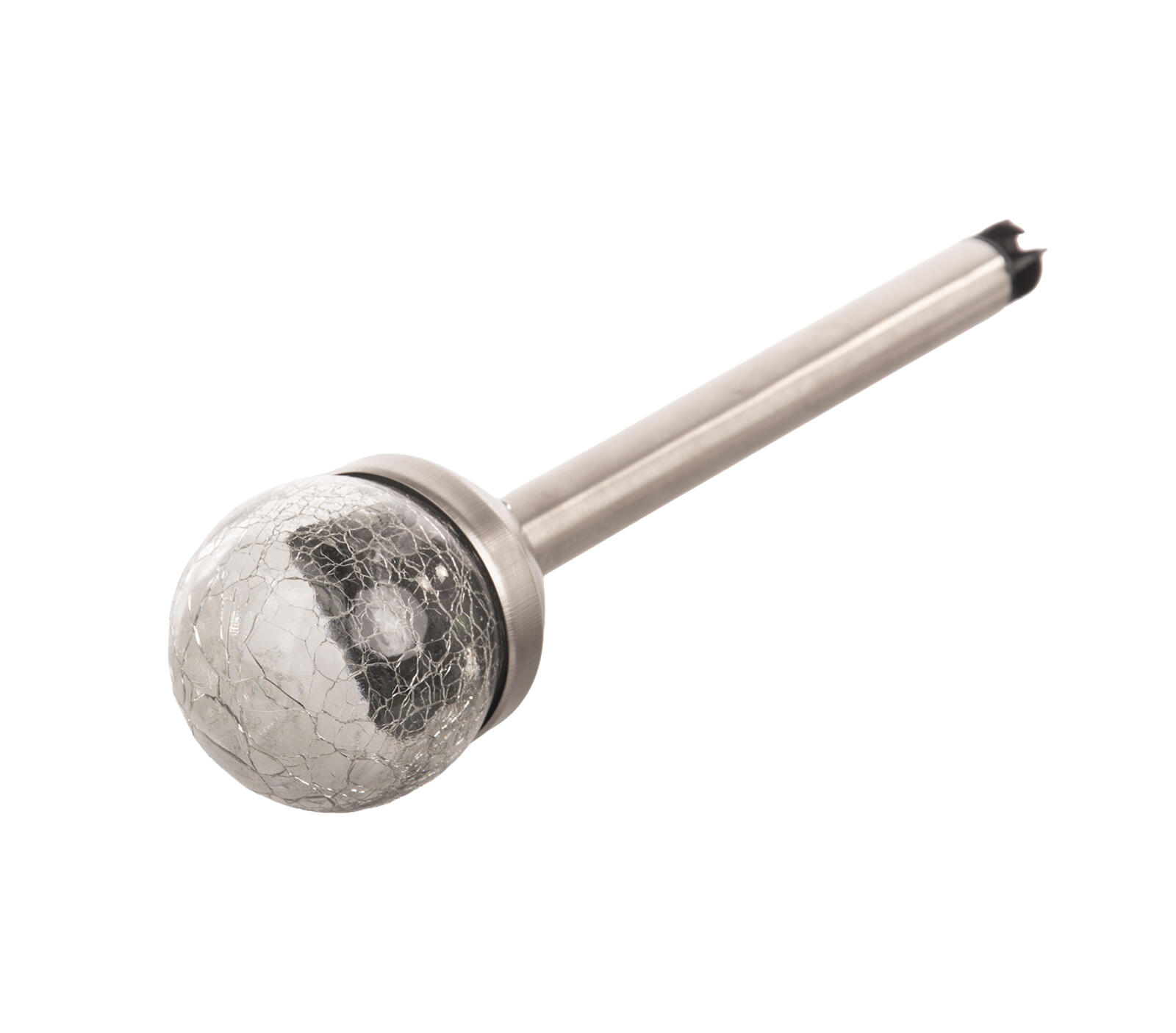 lampa solární KOULE  6cm, v.36cm, 1LED, nerez/sklo/PH čirá 0.15 Kg MTA MAXMIX Sklad14 797481