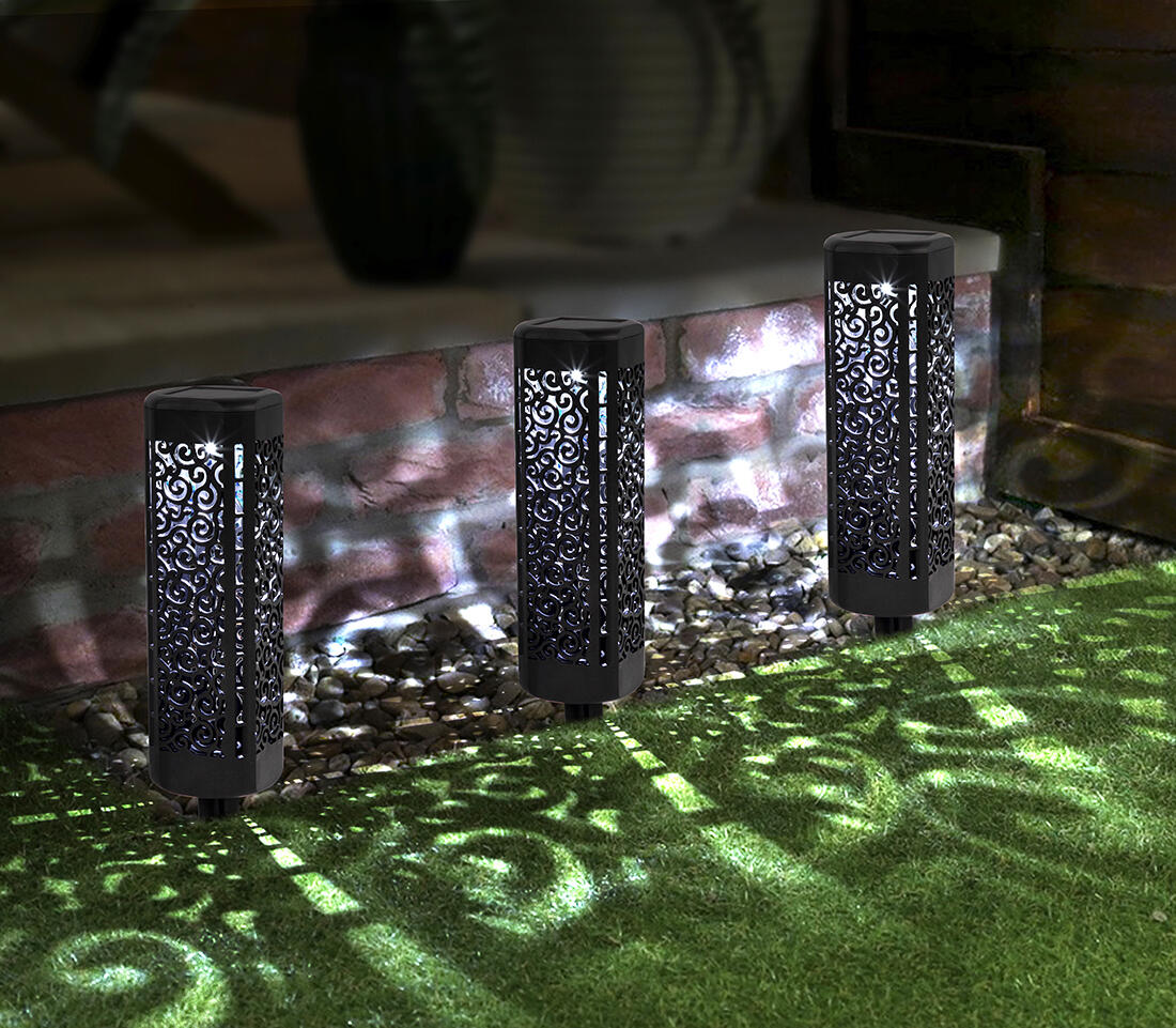 lampa solární pr. 6cm, v.31cm 1LED, PH ČER 0.12 Kg MTA MAXMIX Sklad14 797483