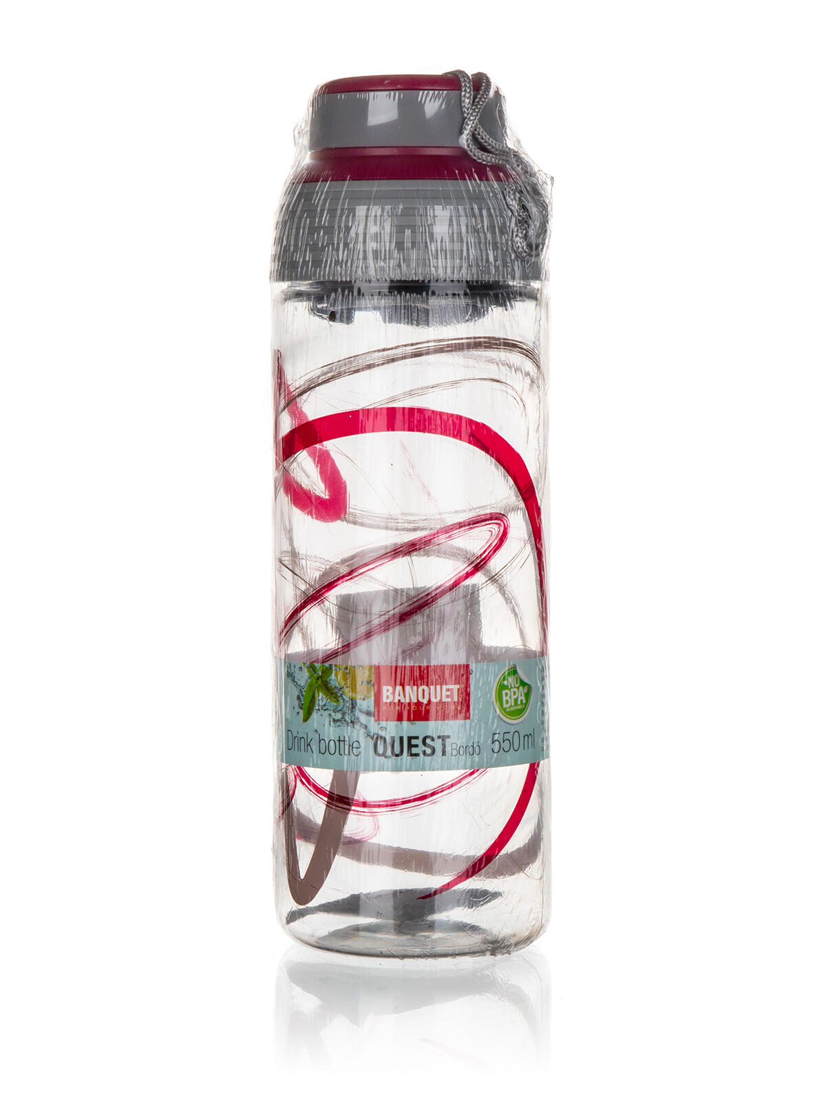 láhev na pití 550ml QUEST tritan BORDO 0.11 Kg MTA MAXMIX Sklad14 370039