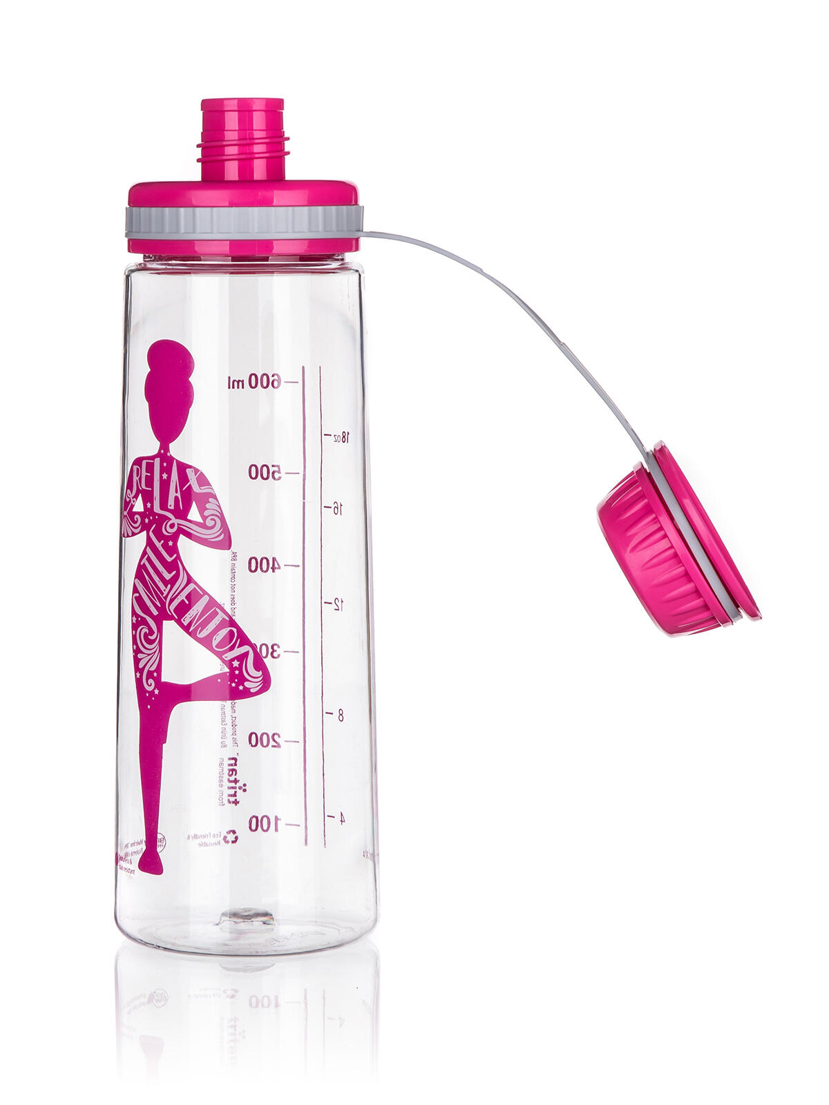 láhev na pití 750ml YOGA New tritan RŮŽ 0.12 Kg MTA MAXMIX Sklad14 370045