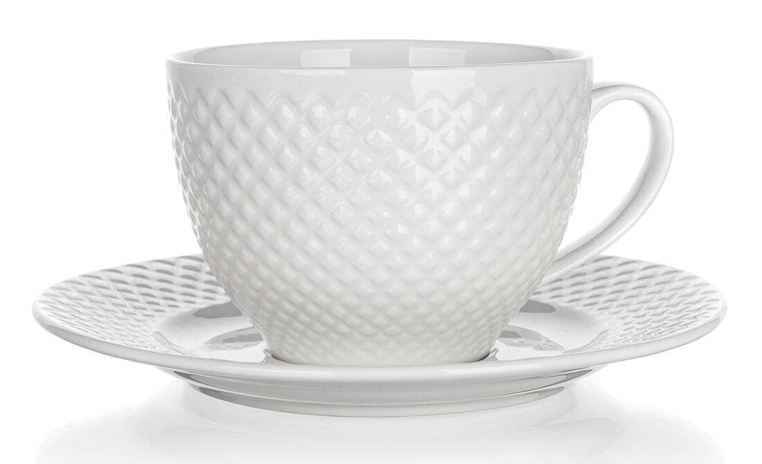 šálek + podšálek 220ml DIAMOND keramický 0.28 Kg MTA MAXMIX Sklad14 370083