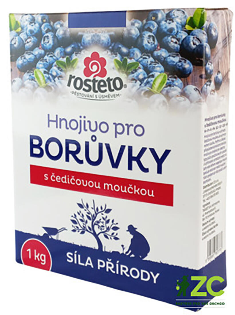 hnojivo ROSTETO s čedičovou moučkou na borůvky 1kg 1 Kg MTA MAXMIX Sklad14 910835