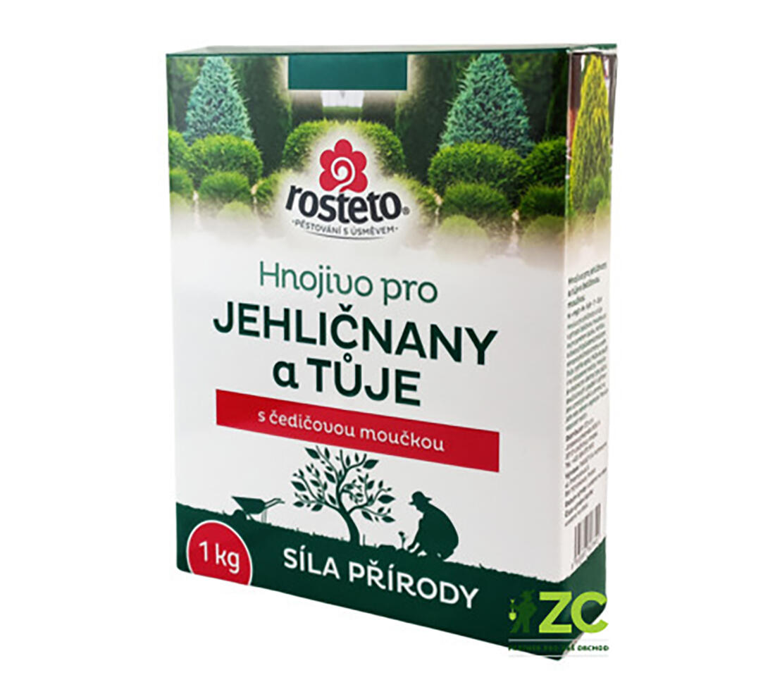 hnojivo ROSTETO s čedičovou moučkou na jehličnany, túje 1kg 1 Kg MTA MAXMIX Sklad14 910838