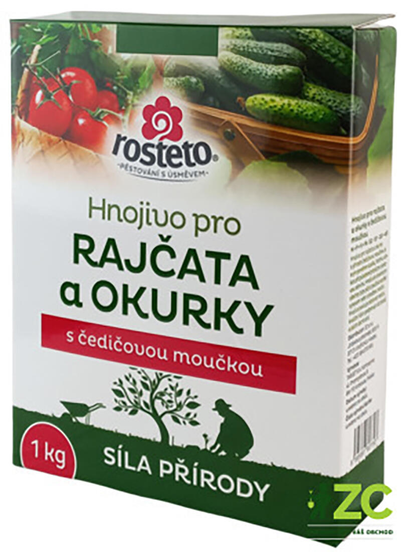 hnojivo ROSTETO s čedičovou moučkou na rajčata, okurky 1kg 1 Kg MTA MAXMIX Sklad14 910840