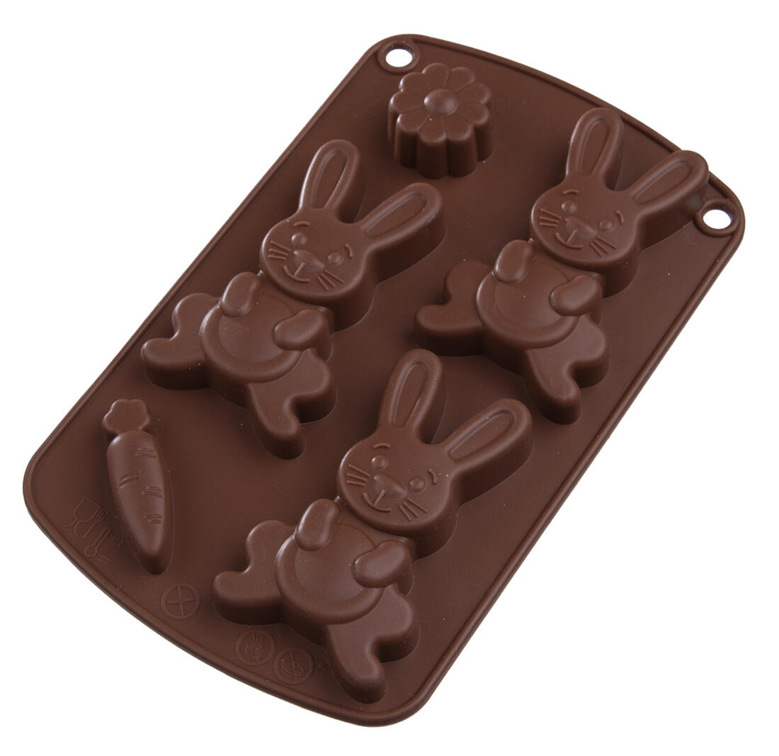 forma ZAJÍČCI 3ks 21x13,5x1,5cm silikon HN 0.07 Kg MTA MAXMIX Sklad14 282172