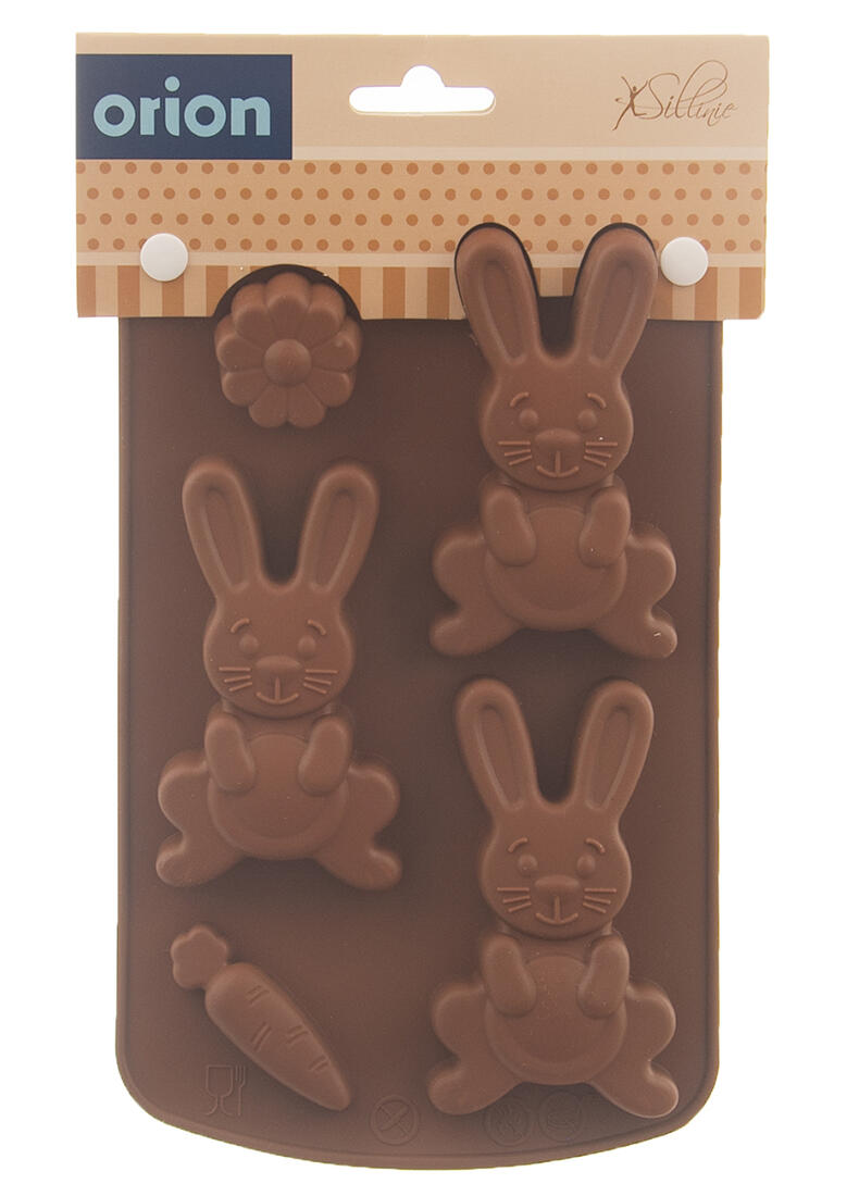 forma ZAJÍČCI 3ks 21x13,5x1,5cm silikon HN 0.07 Kg MTA MAXMIX Sklad14 282172