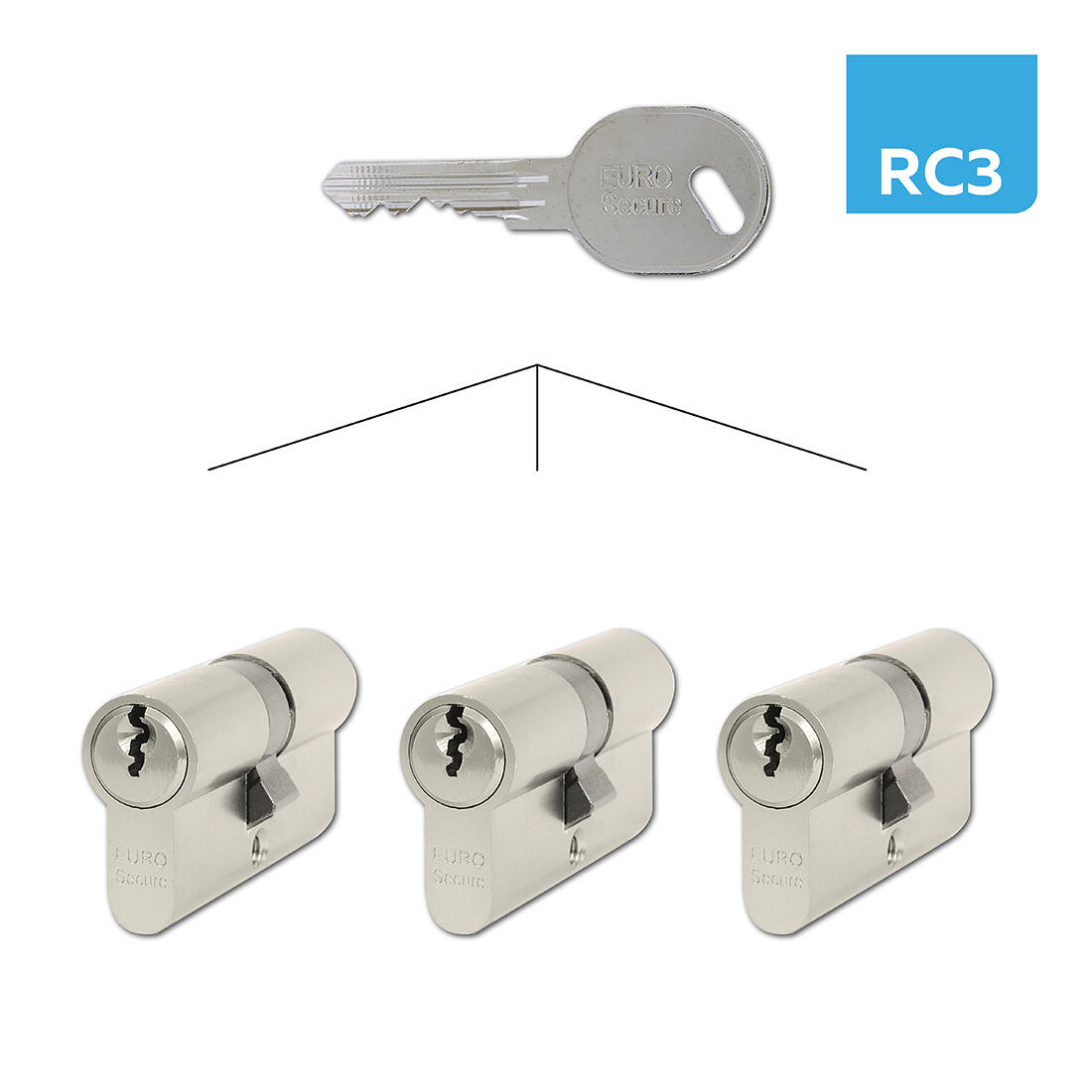 vložka cyl.ES 30+35 Ni na stejný uzávěr, 3. třída bezp. (3ks) RICHTER 0.84 Kg MTA MAXMIX Sklad14 495165