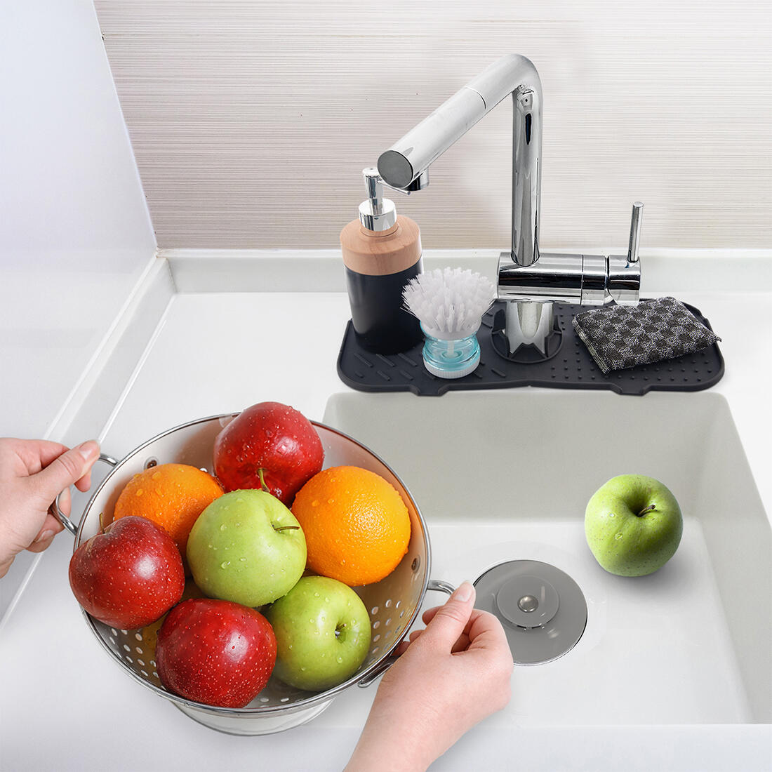 podložka za dřez, umyvadlo 36x14cm/38x14,5cm PH/silikon ŠE 0.11 Kg MTA MAXMIX Sklad14 282546