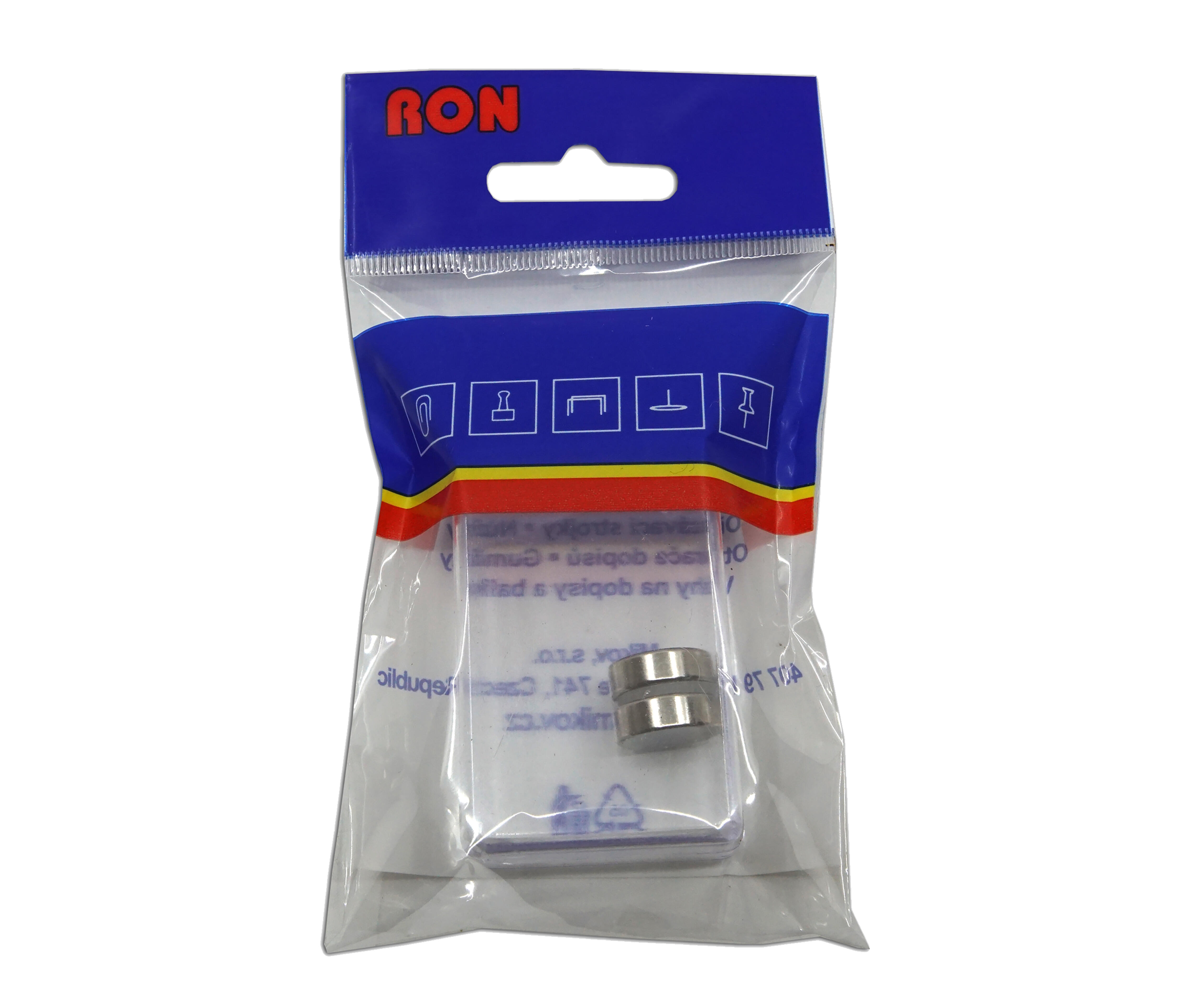 magnet neodymový válec 15x5mm (2ks) 0.07 Kg MTA MAXMIX Sklad14 310028