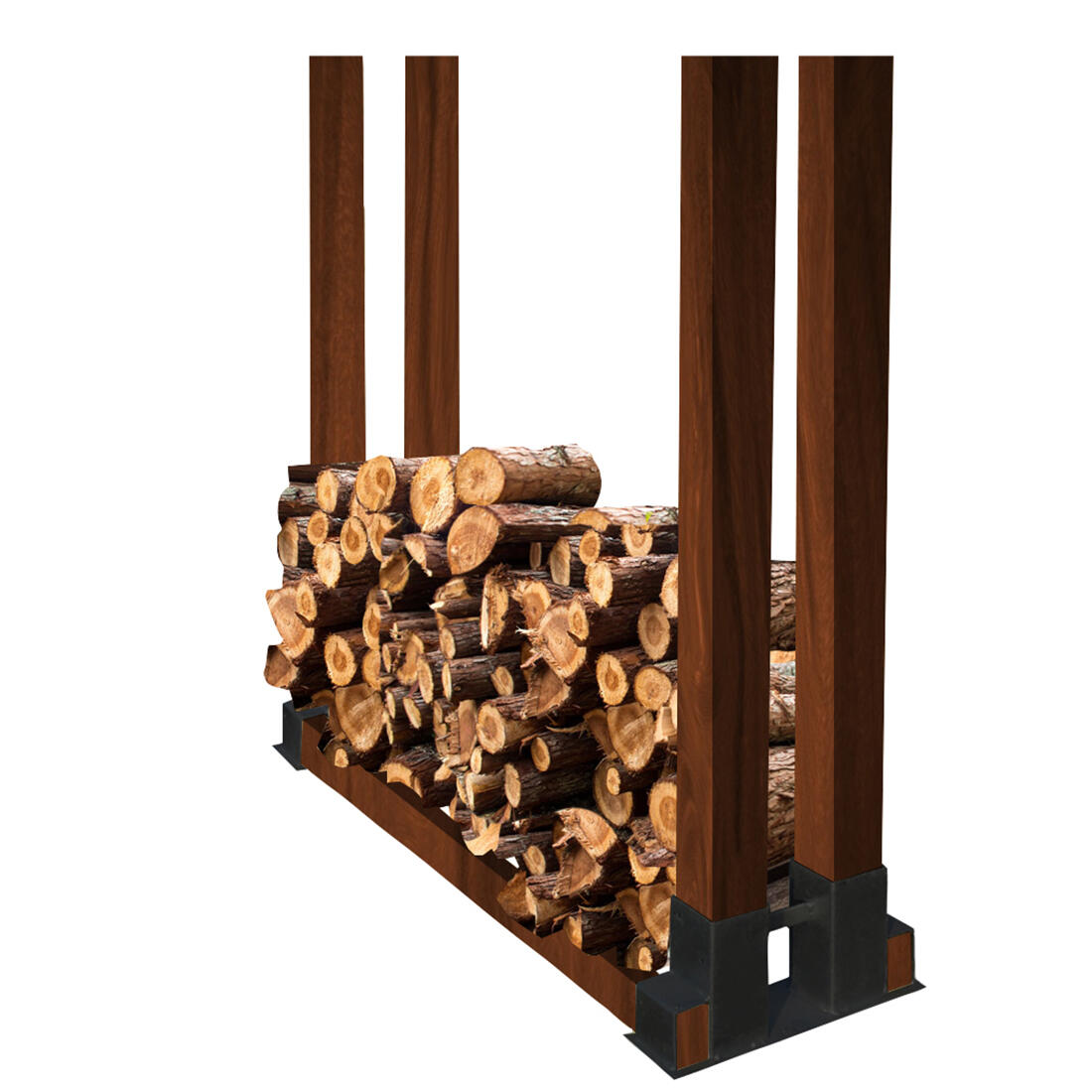 stojan na palivové dřevo 340x150mm ČER (1ks) 2.1 Kg MTA MAXMIX Sklad14 584341